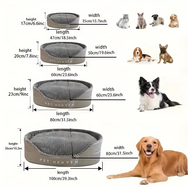 Cama Nido Pet Heaven para Perros y Gatos – Suave, Lavable y Súper Acolchonada Doble Cara/Producto Importado